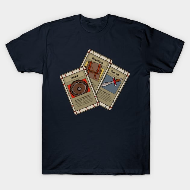 Stack of Trading Cards No 3 - Role Playing Game T-Shirt by Fun Funky Designs